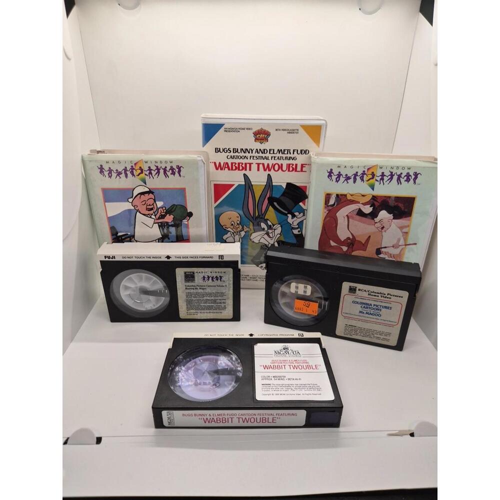 Vintage Videocassetes Mr.magoo And Wabbit Trouble